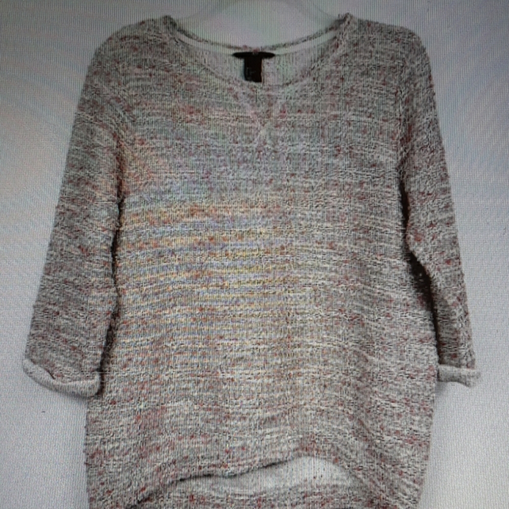 SWEATER H&M MULTICOLORED SCOOPNECK SWEATER S - Picture 1 of 6